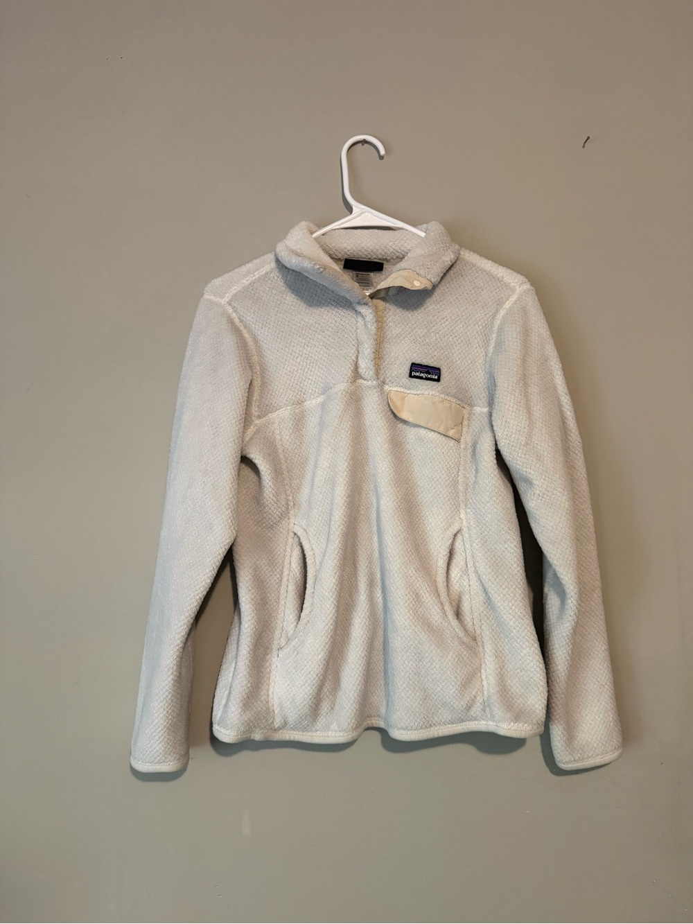 Patagonia Women’s Synchilla Snap-T Cream Fleece Pullover Jacket